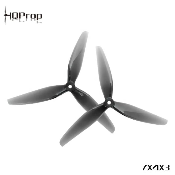 HQProp 7X4X3 Light Grey (2CW+2CCW)-Poly Carbonate 7 Inch for RC FPV Racing Freestyle Drones DIY Parts